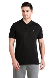 Jockey-3912 Super Combed Cotton Rich Solid Half Sleeve Polo T-Shirt