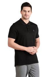 Jockey-3912 Super Combed Cotton Rich Solid Half Sleeve Polo T-Shirt