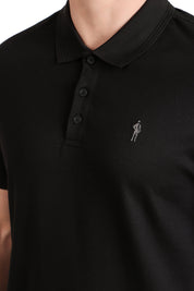 Jockey-3912 Super Combed Cotton Rich Solid Half Sleeve Polo T-Shirt