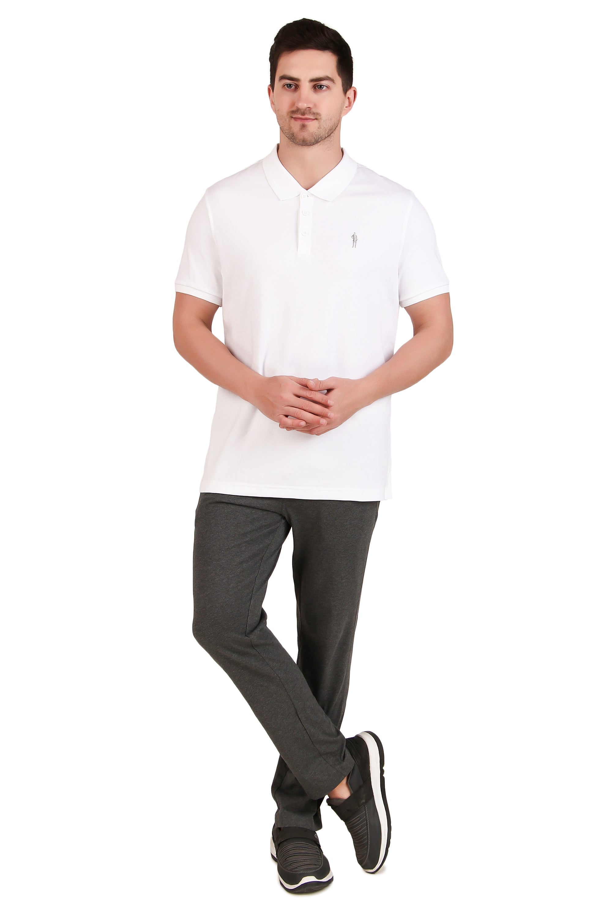 Jockey-3912 Super Combed Cotton Rich Solid Half Sleeve Polo T-Shirt