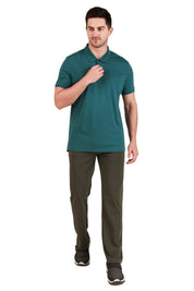 Jockey-3912 Super Combed Cotton Rich Solid Half Sleeve Polo T-Shirt