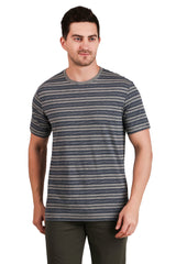 Jockey-2715 Super Combed Cotton Rich Striped Round Neck Half Sleeve T-Shirt -MG-IN