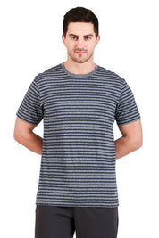 Jockey-2715 Super Combed Cotton Rich Striped Round Neck Half Sleeve T-Shirt