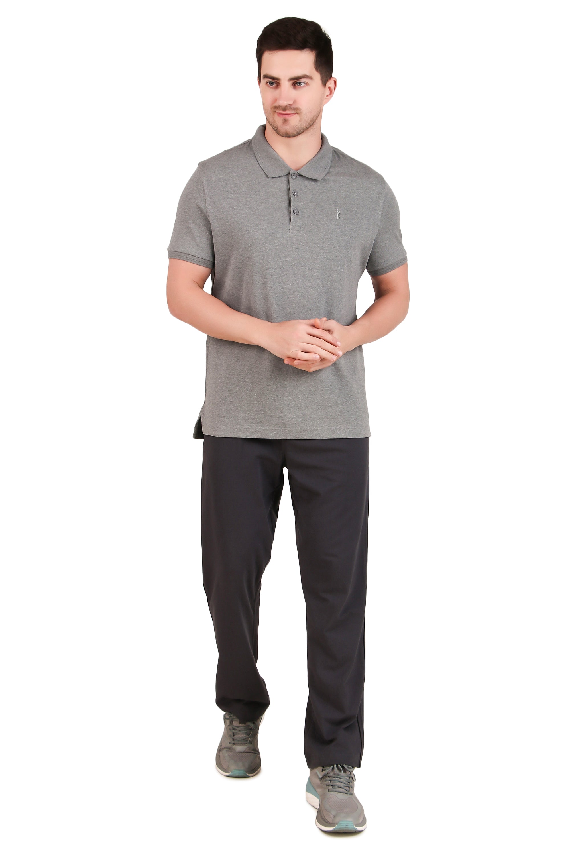 Jockey-3912 Super Combed Cotton Rich Solid Half Sleeve Polo T-Shirt