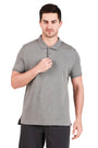 Jockey-3912 Super Combed Cotton Rich Solid Half Sleeve Polo T-Shirt -Gryml
