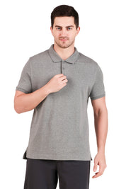 Jockey-3912 Super Combed Cotton Rich Solid Half Sleeve Polo T-Shirt