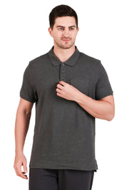 Jockey-3913 Super Combed Cotton Rich Solid Half Sleeve Polo T-Shirt with Chest Pocket