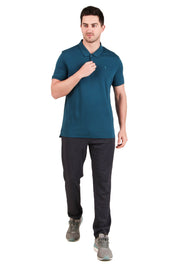 Jockey-3912 Super Combed Cotton Rich Solid Half Sleeve Polo T-Shirt