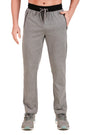 Jockey-9510 Super Combed Cotton Rich Slim Fit Trackpant with Side Zipper Pockets -GM-BL