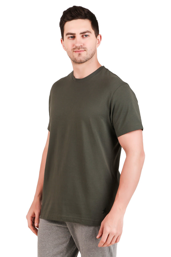 Jockey-2714 Bsgrn Super Combed Cotton Rich Round Neck Half Sleeve T-Shirt