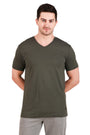 Jockey-2726 Super Combed Cotton Rich Solid V Neck Half Sleeve T-Shirt -Dpolv
