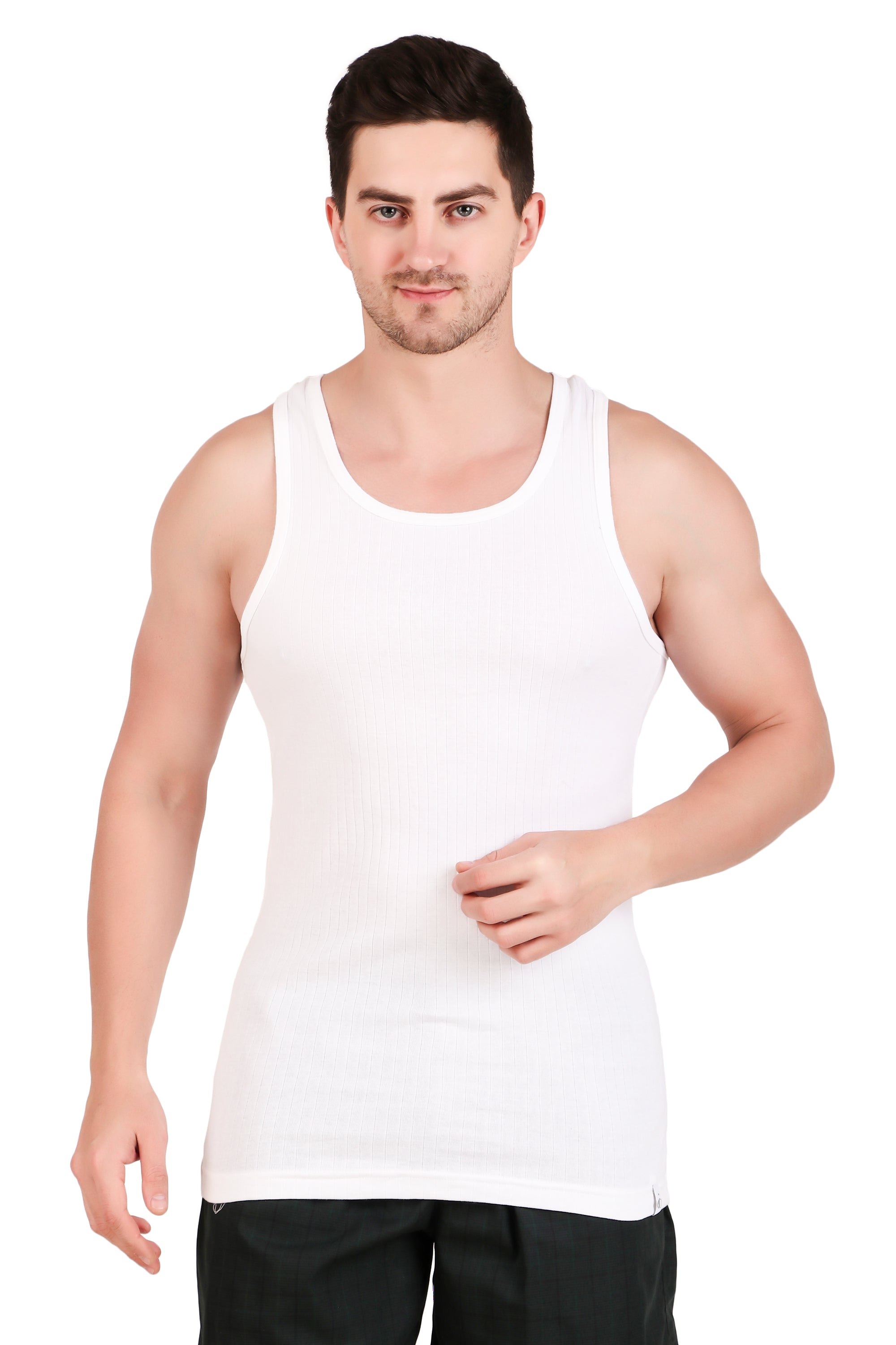 Jockey-9922 Super Combed Cotton Rib Round Neck with Racer Back Gym Vest