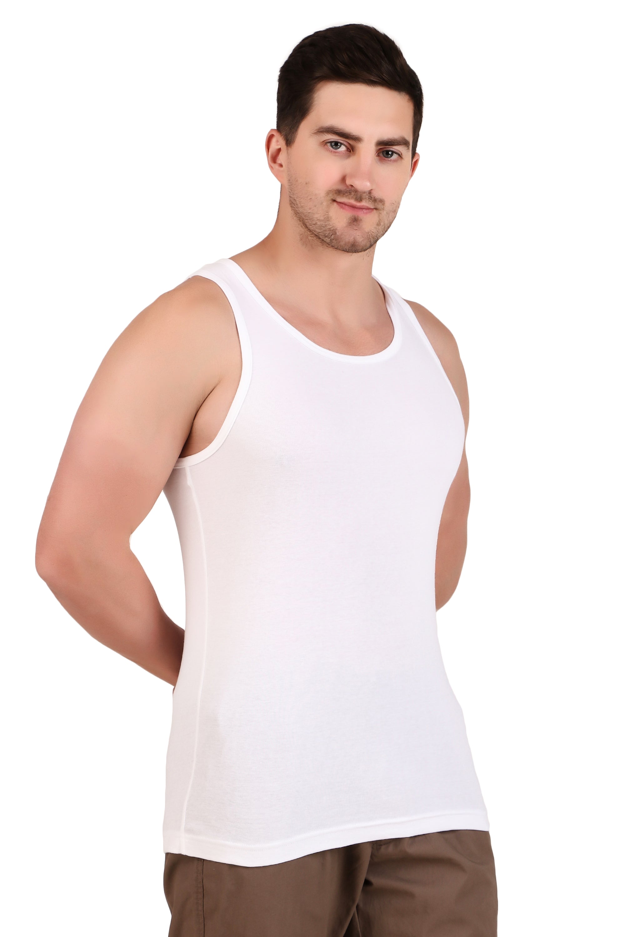 Jockey-FP04 Super Combed Cotton Rib Round Neck Sleeveless Vest