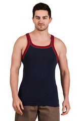 Jockey-US54 Ibmel Super Combed Cotton Rib Square Neck Gym Vest with Graphic Print