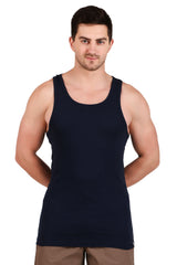 Jockey-9922 Super Combed Cotton Rib Round Neck with Racer Back Gym Vest -Navy