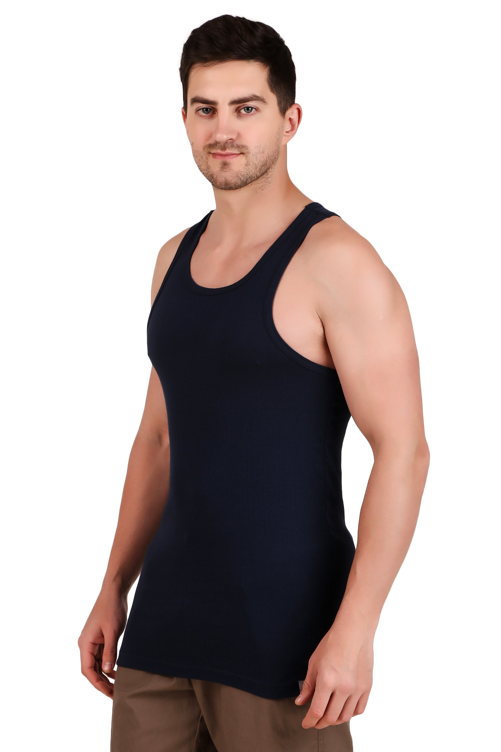 Jockey-9922 Super Combed Cotton Rib Round Neck with Racer Back Gym Vest