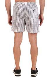 Jockey-1222 Super Combed Mercerized Cotton Woven Checkered Boxer Shorts with Back Pocket