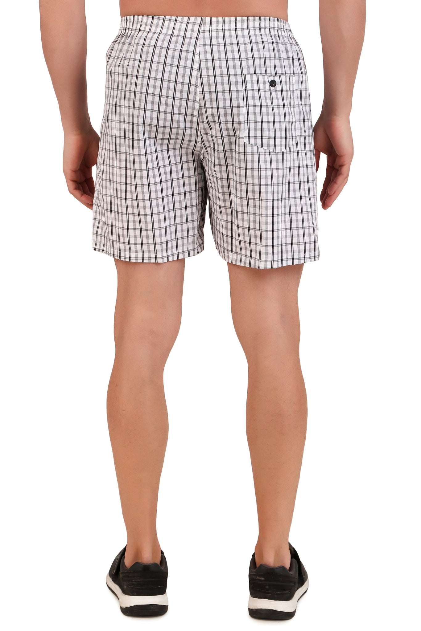 Jockey-1222 Super Combed Mercerized Cotton Woven Checkered Boxer Short