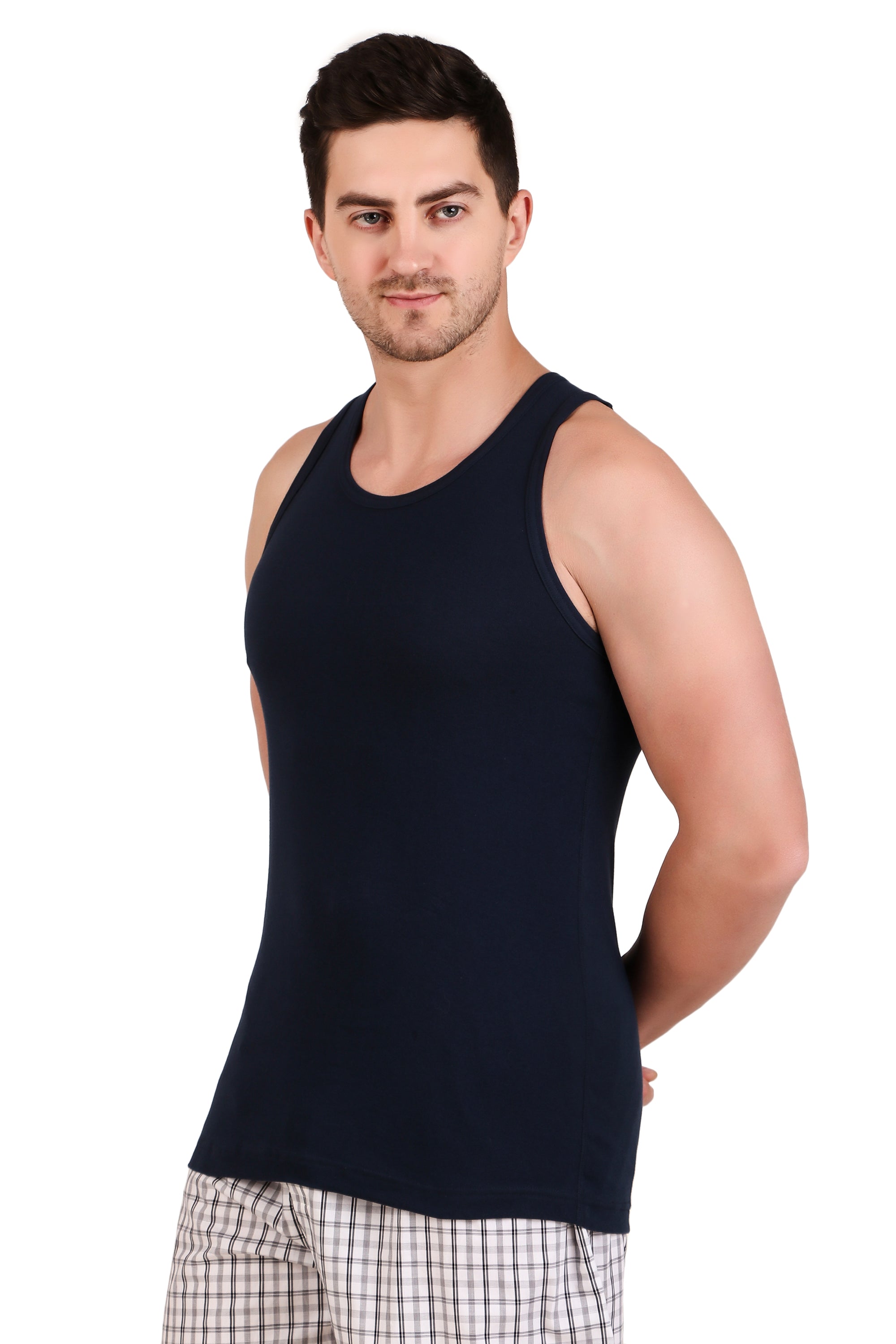 Jockey-FP04 Super Combed Cotton Rib Round Neck Sleeveless Vest