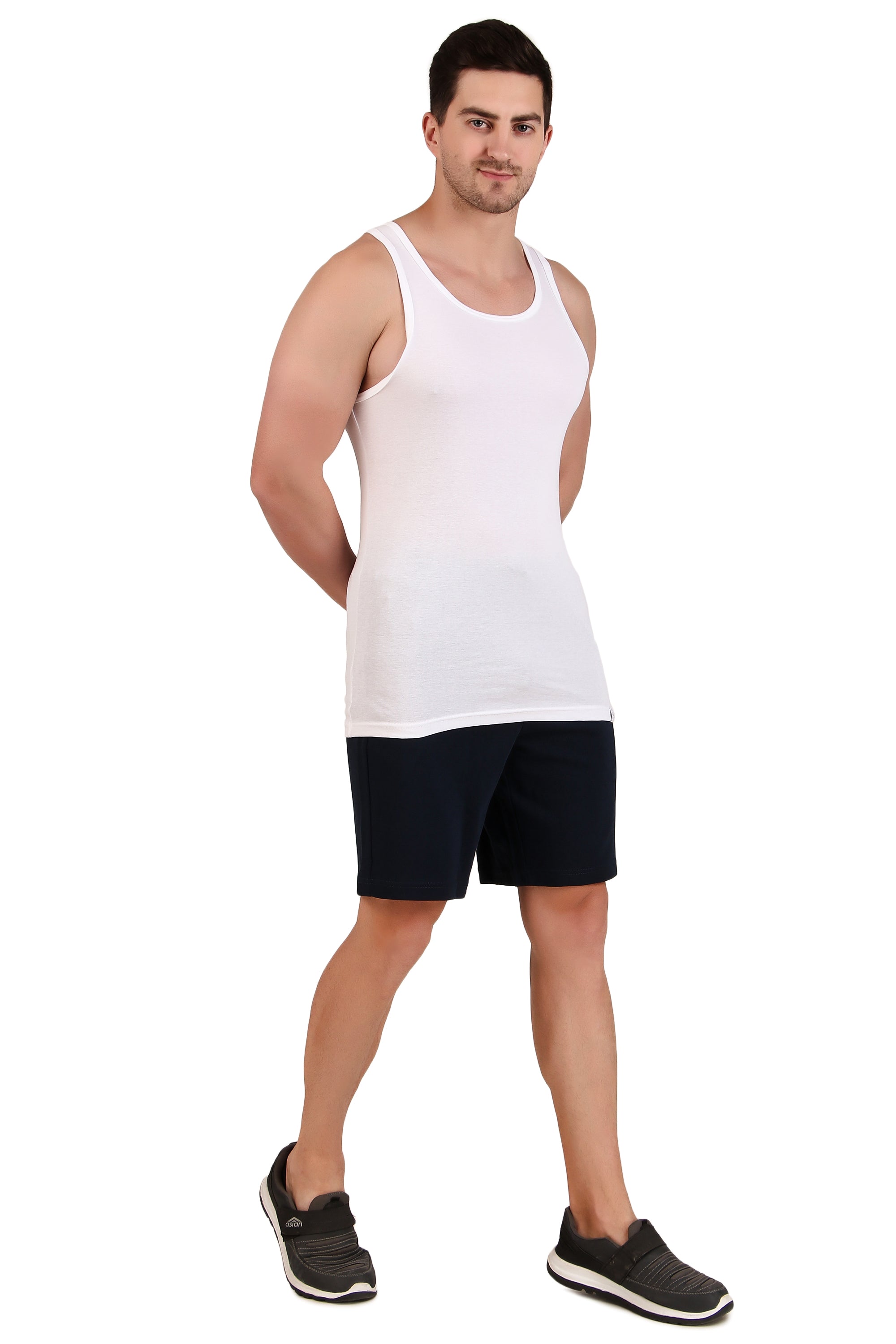 Jockey-AM14 Super Combed Cotton Rich Straight Fit Shorts with Zipper Pockets