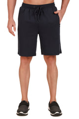 Jockey-AM14 Super Combed Cotton Rich Straight Fit Shorts with Zipper Pockets -Grpht