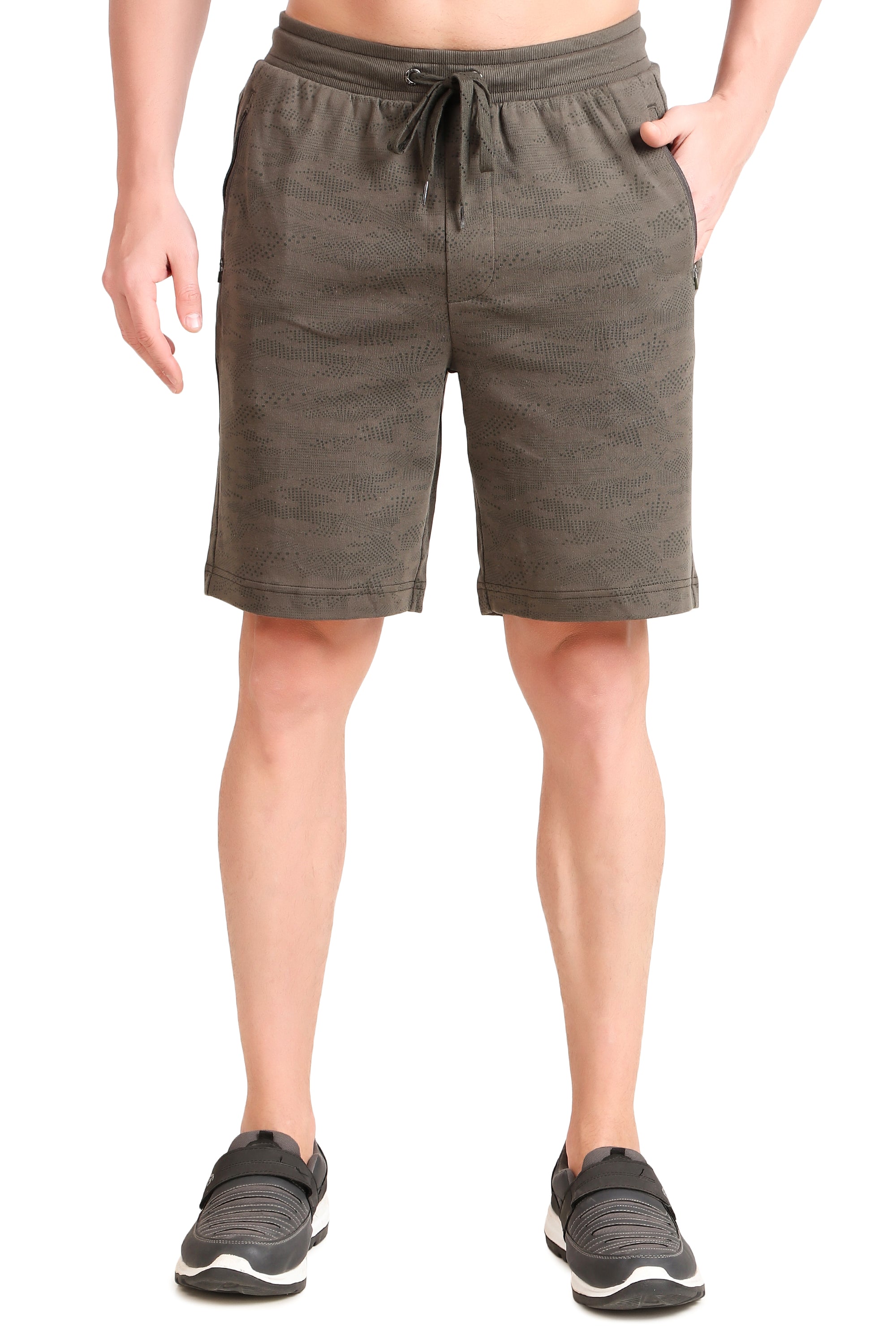 Jockey-AM14 Super Combed Cotton Rich Straight Fit Shorts with Zipper Pockets