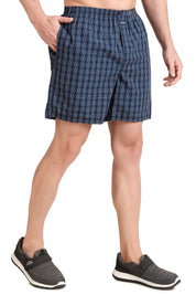 Jockey-1223 Super Combed Mercerized Cotton Woven Checkered Boxer Shorts with Side Pocket