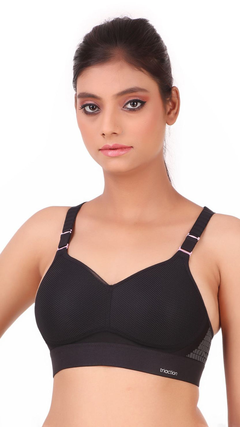 Triumph Black High Bounce Control Padded Sports Bra