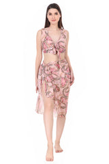 TROPICAL PRINT SHORTS 3PCS SWIMWEAR