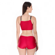 AXTZH-XSWIM3PSDK5901 HIGH WAISTED 3 PCS SWIMWEAR