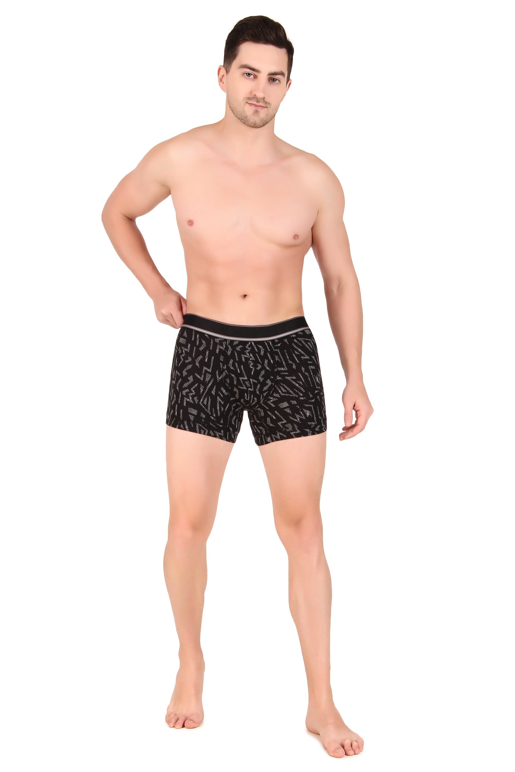 Jockey-HG30 Tencel Micro Modal Elastane Stretch Printed Trunk with Natural StayFresh Properties