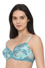 WACOAL BRA 65191 996 Embrace Lace Non Padded Wired 3/4th Cup Bridal Wear Medium coverage Fashion Bra - Aqua