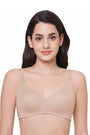 WACOAL BRA WB75250IN BE Basic Mold Padded Non Wired Full Coverage Everyday T-Shirt Bra - Beige