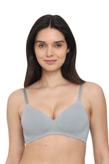WACOAL BRA BI05H02 GG Cool Comfort Padded Non-wired 3/4th Cup Everyday Wear T-shirt Bra -Grey