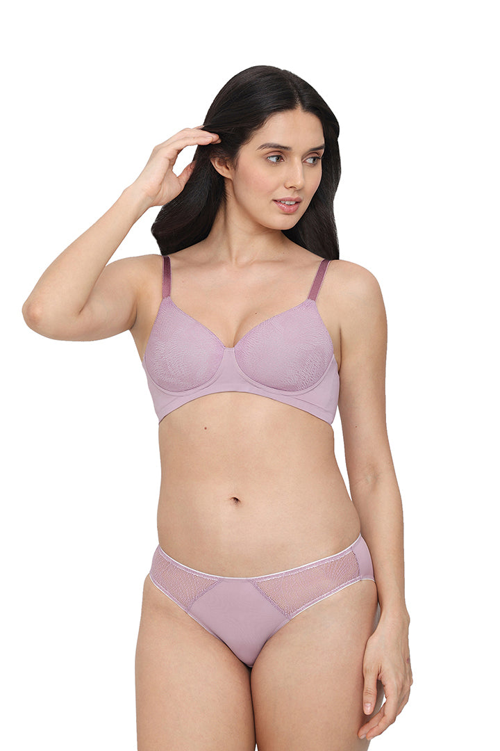 WACOAL BRA BI05H03 PUN Cool Comfort Padded Non-wired 3/4th Cup Everyday Wear T-shirt Bra -Pink