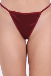 AXTZH Deep V Lace Nightwear Set with Thong NW X5529-SCARLET-F1S