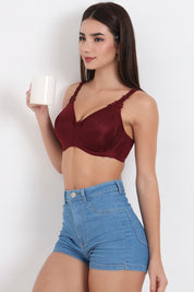 TRIUMPH BRA- 150I669 Minimizer 21 Wired Non Padded Comfortable High Support Big-Cup Bra