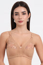 VONZZO BRACA2001 - COTTON HALF LACY CUPS FULL COVERAGE NON-PADDED BRA