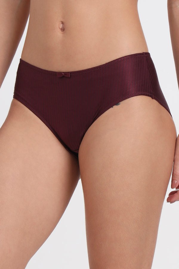 TRIUMPH PANTY 756I499 Women Striped Full Overall Coverage Mid-Rise Hipster Briefs -EG