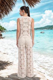 AXTZH Wave Whimsy Crochet Beachwear Lowers XBWLOWER0179IY