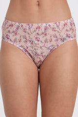 ENAMOR PANTY P130 Floral Print Mid-Rise Briefs