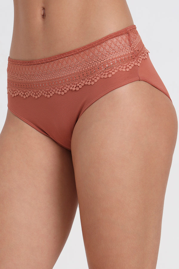 ENAMOR PANTY P125 Trendy Mid-Waist Hipster Panty