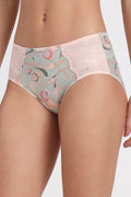 TRIUMPH PANTY 756I597 Printed High-Waist Brief with Lace Side Panels