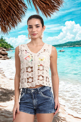 AXTZH The Crochet Cove Top XBWTANK3311IY
