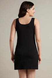 AMANTE KURTA SLIP -LIN02401-BLACK