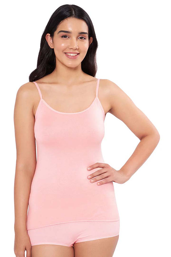 AMANTE LIN77001 Impatiens Pink Spaghetti Strap Modal Camisole