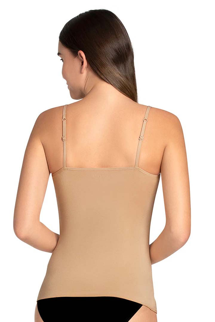 AMANTE LIN82801 Hazelnut Modal Lace Camisole