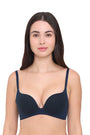 WACOAL BRA BI05G01 BB Women’s Dreamy Curve Padded Non-wired 3/4th Cup Everyday Wear Push-up Bra-Dark Blue