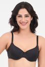 TRIUMPH BRA-123I321 Soft Touch Half Cup Wired Push Up Bra -BLACK