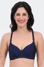 TRIUMPH 110I587 Lightly Padded Underwired T-shirt BRA - Navy Blue